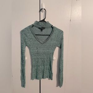 V-Neck Teal Sweater